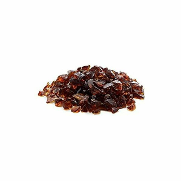 Gan Eden 0.5 x 0.75 in. Fire Glass, Amber GA3253309